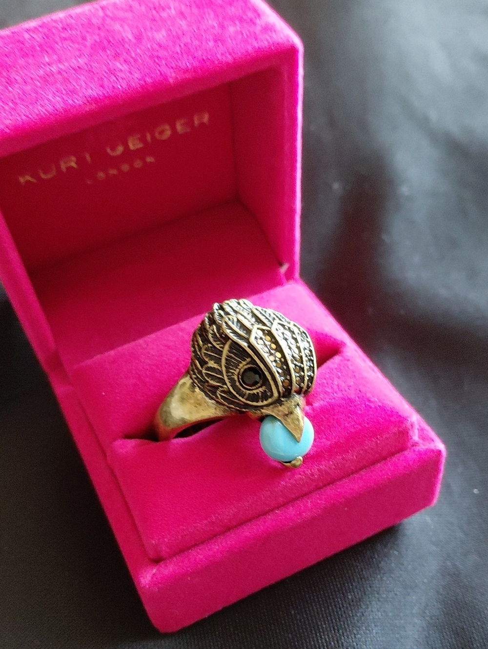 KURT GEIGER LONDON EAGLE RING SIZE 8 - Picture 5 of 8